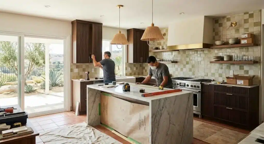 Modern kitchen remodeling project in Mission Viejo