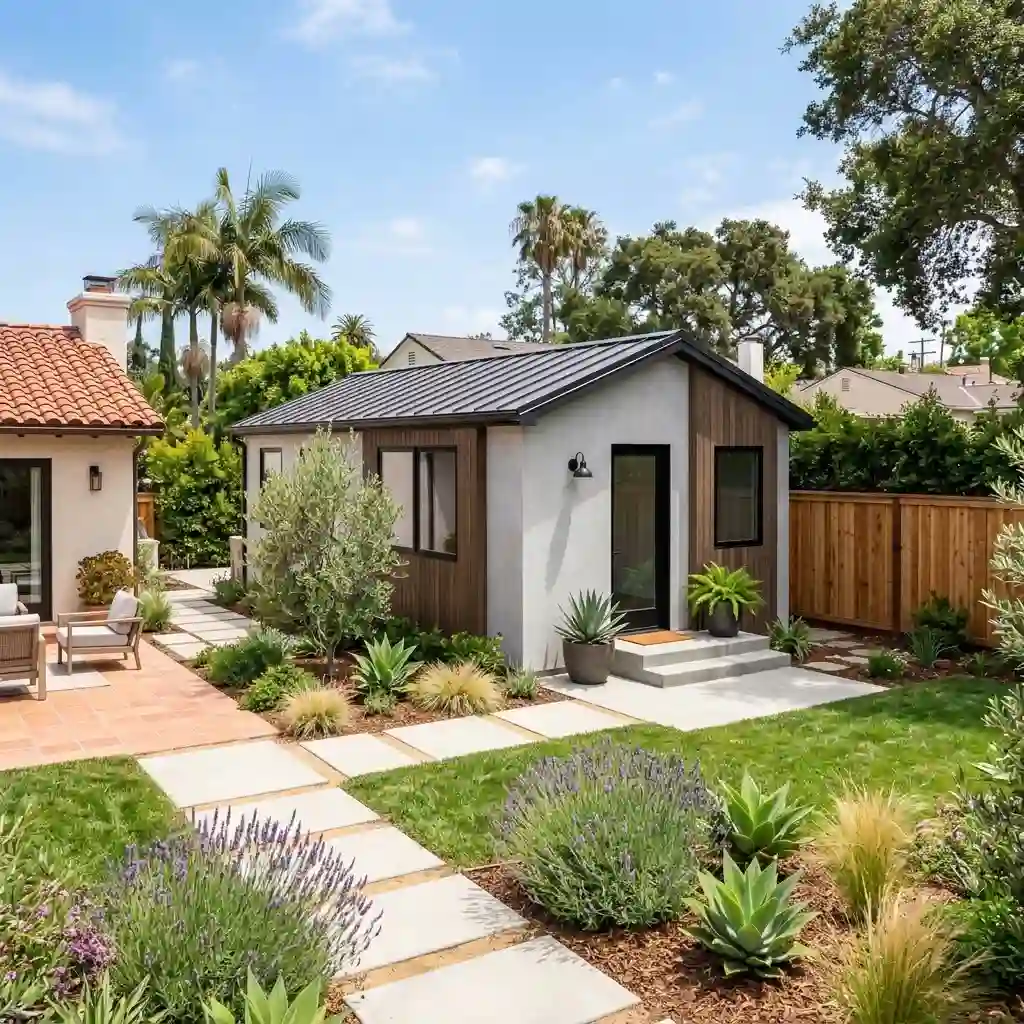 Completed detached ADU constructed for a Santa Margarita homeowner